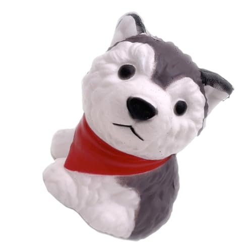 Gogogmee 1Stück Langsame Rückkehr Husky Hund Quetschspielzeug Stressabbau für Erwachsene Realistische Hundeform Bequemes Material von Gogogmee