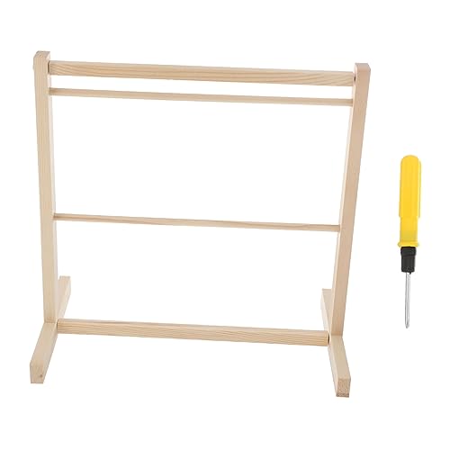 Gogogmee 1Stück Mini Holz Kleiderbügel für Puppen Puppenkleider Organizer für Puppenzubehör und Puppenkleidung Platzsparend und Praktisch von Gogogmee