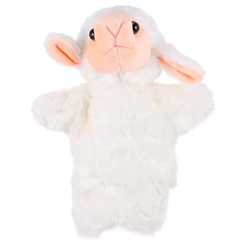 Gogogmee 1Stück Plüsch Schaf Handpuppe Interaktives Pädagogisches für Geschichten und Rollenspiele Umweltfreundliches Material für Eltern Aktivitäten von Gogogmee