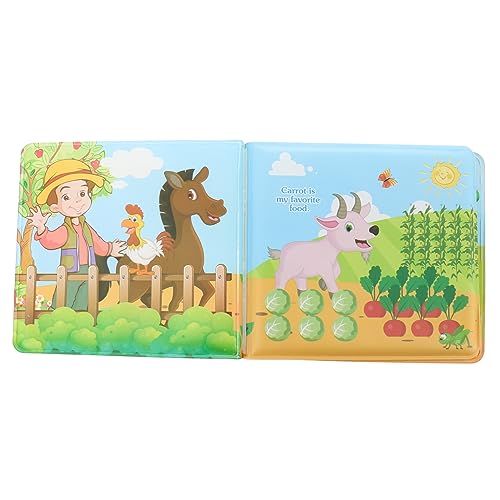 Gogogmee 1Stück Wasserdichtes Badebuch Interaktives Buch für Frühkindliche Bildung Reißfest Muster für Badewanne und Eltern Junge Mädchen und Waschbar von Gogogmee