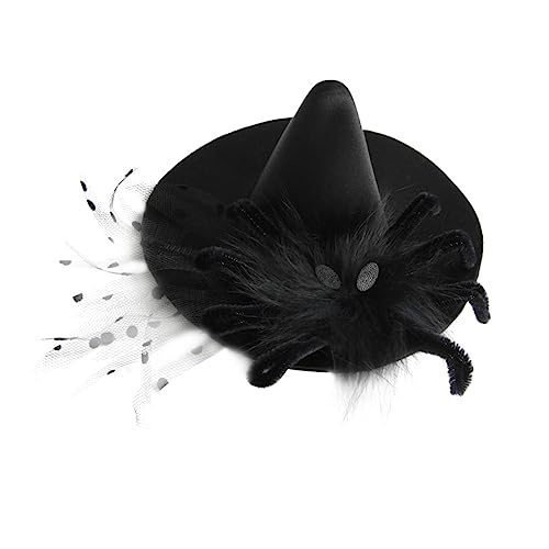 Gogogmee Hexen Hut Haarspange Dekorative Haarnadel Weiblicher Haarschmuck Halloween Party Kopfschmuck Party Kopfbedeckung Frauen Kopf Accessoire von Gogogmee