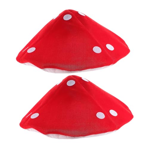 Gogogmee 2 STÜCK Lustige Pilzhüte für Leichter Baumwollstoff Elastisch für Halloween Kostümpartys und Fotoshootings Niedliche Verkleidung für Jungen und Mädchen von Gogogmee