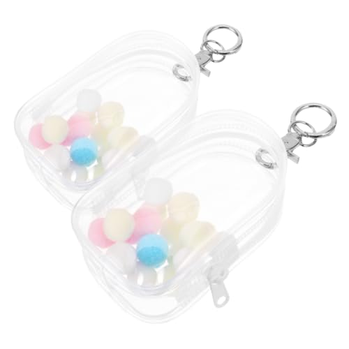 Gogogmee 2 STÜCK Transparente Schlüsselanhänger Tasche mit Weicher Polsterung Sichere Aufbewahrungstasche für Puppen Teiliges Klarer Displaybeutel zum Schutz und Einfachen Transport von Gogogmee 2 STÜCK Transparente Schlüsselanhänger Tasche mit Weicher Polsterung Sichere Aufbewahrungstasche für Puppen Teiliges Klarer Displaybeutel zum Schutz und Einfachen Transport von von Gogogmee