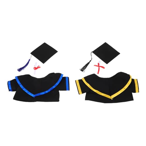 Gogogmee 2 Sätze Abschlussbären Kostüm mit Abnehmbarem Hut und Kragen Stofftier Graduation Outfit Blau und Schwarz Festliches zur Abschlussfeier für Plüschtiere Gogogmee 2 Sätze Abschlussbären Kostüm mit Abnehmbarem Hut und Kragen Stofftier Graduation Outfit Blau und Schwarz Festliches zur Abschlussfeier für Plüschtiere von Gogogmee