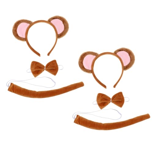 Gogogmee 2 Sätze Affen-stirnband-set Make-up-accessoires Kostüm Ratte Affenschwanz-cosplay Affenfliege Und Zubehör Abs Affenhaarschmuck Schimpanse Zaubererhut Bogen Kurzer Plüsch. Gogogmee 2 Sätze Affen-stirnband-set Make-up-accessoires Kostüm Ratte Affenschwanz-cosplay Affenfliege Und Zubehör Abs Affenhaarschmuck Schimpanse Zaubererhut Bogen Kurzer Plüsch. von Gogogmee