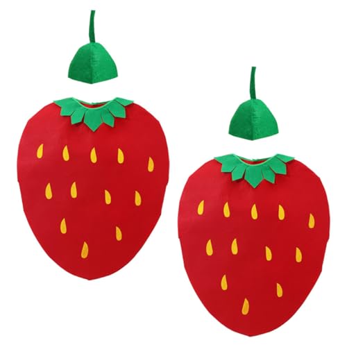 Gogogmee 2 Sätze Halloween Kostüme Obstkostüm Erdbeeren Outfit Lustige und Schicke Verkleidung für Jungen und Mädchen Rollenspiel Kleidung mit Hut für Kindergarten und Themenpartys Gogogmee 2 Sätze Halloween Kostüme Obstkostüm Erdbeeren Outfit Lustige und Schicke Verkleidung für Jungen und Mädchen Rollenspiel Kleidung mit Hut für Kindergarten und Themenpartys von Gogogmee