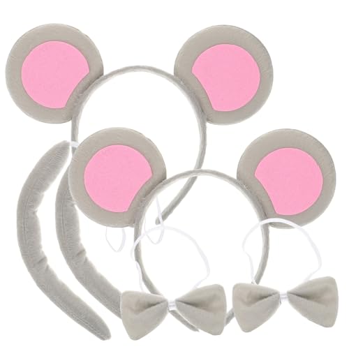 Gogogmee 2 Sätze Halloween Mäuse Kostüm Set mit Mausohren Stirnband und Schleife Leichtes Tier Kostüm Zubehör für Party Fasching und Verkleidung Gogogmee 2 Sätze Halloween Mäuse Kostüm Set mit Mausohren Stirnband und Schleife Leichtes Tier Kostüm Zubehör für Party Fasching und Verkleidung von Gogogmee
