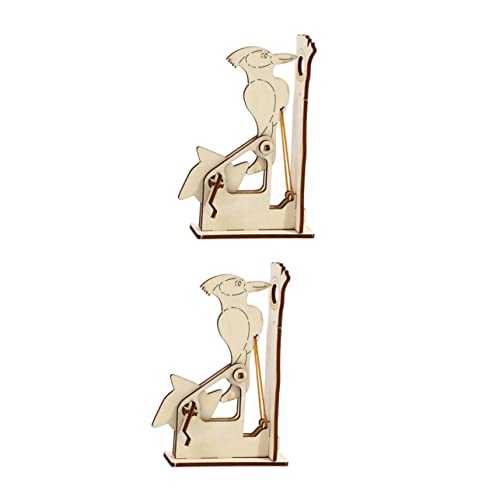 Gogogmee 2 Sätze Holz Puzzle DIY Werkelspielzeug für Umweltfreundliches Holzmaterial Fördert Kreativität und Problemlösungsfähigkeiten von Gogogmee