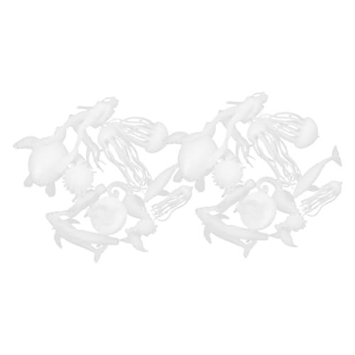 Gogogmee 2 Sätze Meerestiere Epoxidharz Gießformen DIY Figuren Druck Meerestier Modelle Kreatives Basteln Lernspielzeug für Dekoration von Gogogmee