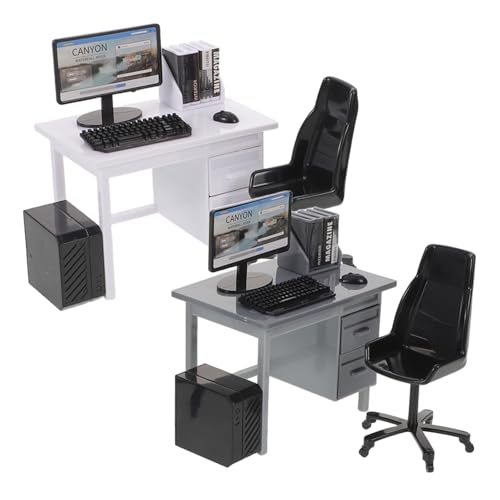 Gogogmee 2 Sätze Simulation Büro Zubehör mit Stuhl Maus Tastatur für Rollenspiel Kreative Szenenentwicklung Gogogmee 2 Sätze Simulation Büro Zubehör mit Stuhl Maus Tastatur für Rollenspiel Kreative Szenenentwicklung von Gogogmee