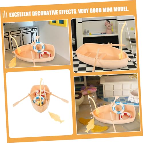 Gogogmee 2 Sätze Teiliges Puppenhaus Zubehör mit Miniatur Fischkutter und Rettungsring Strand Deko im Maritimen Stil Detailgetreues Modell für Puppenhaus und Miniaturzimmer Glatte Gogogmee 2 Sätze Teiliges Puppenhaus Zubehör mit Miniatur Fischkutter und Rettungsring Strand Deko im Maritimen Stil Detailgetreues Modell für Puppenhaus und Miniaturzimmer Glatte von Gogogmee