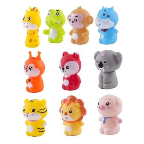 Gogogmee 2 Sätze Tierfingerpuppen Teile aus Hochwertigem Vinyl Niedliche Handpuppen für Geschichtenerzählen und Eltern Junge Mädchen Interaktion von Gogogmee