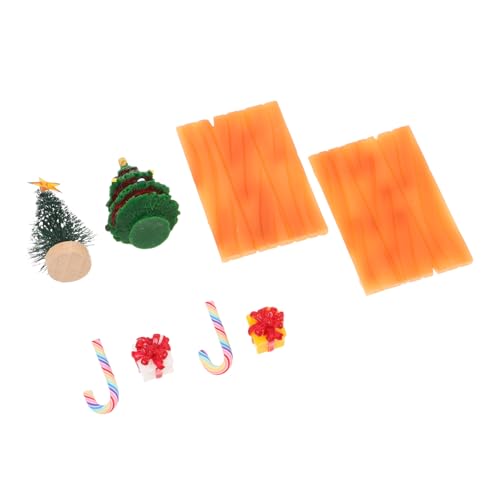 Gogogmee 2 Sätze Weihnachts-Dollhouse Miniatur Candy Cane Geschenkbox Weihnachtsbaum Modell Miniatur Stuhl Figuren DIY Festliche Szene Requisiten für Mikrolandschaft Dekoration Gogogmee 2 Sätze Weihnachts-Dollhouse Miniatur Candy Cane Geschenkbox Weihnachtsbaum Modell Miniatur Stuhl Figuren DIY Festliche Szene Requisiten für Mikrolandschaft Dekoration von Gogogmee