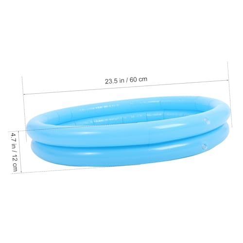 Gogogmee 2 Stück Aufblasbare Sandwanne Blau Glatte Oberfläche Sicher Platzsparend Vielseitig Nutzbar für Spiel Sand und Wasser für Kinderzimmer und Partys von Gogogmee