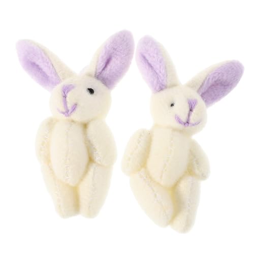 Gogogmee 2 Stück Bewegliches Gelenk Kaninchen Plüschtier Kleines Kuscheliges Hasen aus Hochwertigem Plüsch als Osterdeko und für Erwachsene Gogogmee 2 Stück Bewegliches Gelenk Kaninchen Plüschtier Kleines Kuscheliges Hasen aus Hochwertigem Plüsch als Osterdeko und für Erwachsene von Gogogmee