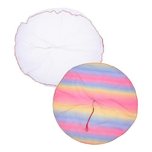 Gogogmee 2 Stück Fallschirmspielzeug für Handwurfspielzeug für Outdoor Aktivitäten Leicht und Langlebig für Partys und Spiel im Freien mit Weißen und Regenbogenfarbenen Schnüren Gogogmee 2 Stück Fallschirmspielzeug für Handwurfspielzeug für Outdoor Aktivitäten Leicht und Langlebig für Partys und Spiel im Freien mit Weißen und Regenbogenfarbenen Schnüren von Gogogmee