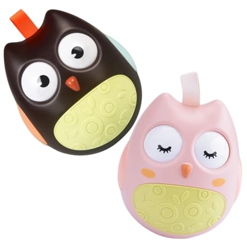 Gogogmee 2 Stück Greifspielzeug Eule Motorik Lernspielzeug für Kleinkinder Jahre Frühpädagogisches Balancetraining und Hand Auge koordination von Gogogmee