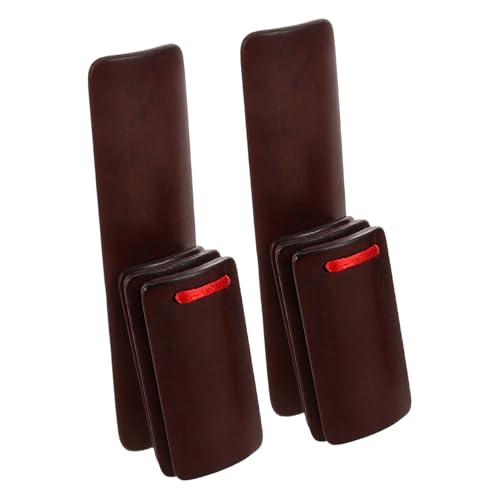 Gogogmee 2 Stück Handkastagnetten Aus Bambus Tanzkastagnetten Klangerzeuger Aus Holz Kastagnetten Partygeschenke Holzklicker Rhythmus Klatschbrett Handfingerkastagnetten von Gogogmee