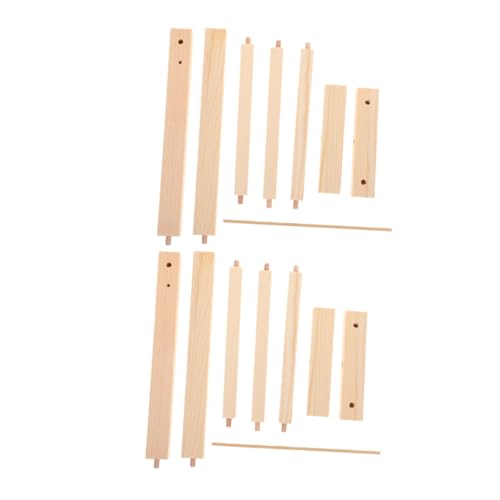 Gogogmee 2 Stück Holz Puppenkleiderständer Miniatur Kleiderbügel für Puppenhaus Robustes Holzregal zur Aufbewahrung und Organisation von Puppenkleidung Flexibel und Vielseitig für Sammler Gogogmee 2 Stück Holz Puppenkleiderständer Miniatur Kleiderbügel für Puppenhaus Robustes Holzregal zur Aufbewahrung und Organisation von Puppenkleidung Flexibel und Vielseitig für Sammler von Gogogmee