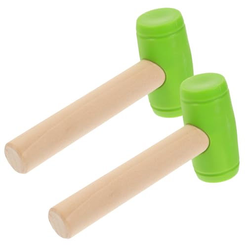 Gogogmee 2 Stück Holzspielzeug Hammer Leichtes Sicheres Klopfspielzeug Hand Augen koordination und Feinmotorik Praktisches Werkzeugspielzeug für Jungen und Mädchen im Kindergartenalter von Gogogmee