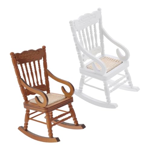 Gogogmee 2 Stück Maßstab Handgefertigte Vintage Möbel Gemütliche Dekoration Puppenhaus Zubehör von Gogogmee