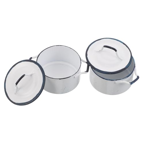 Gogogmee 2 Stück Maßstab Weiße Saucepfanne mit Blauem Rand Dekorative Puppenhaus Kochgeschirr Spielküchen Zubehör für Realistische Miniatur Kochutensilien Gogogmee 2 Stück Maßstab Weiße Saucepfanne mit Blauem Rand Dekorative Puppenhaus Kochgeschirr Spielküchen Zubehör für Realistische Miniatur Kochutensilien von Gogogmee