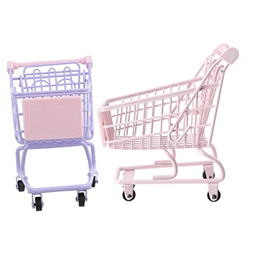 Gogogmee 2 Stück Mini Einkaufswagen für Teiliges Modell und Dekorativer Einkaufswagen aus Robustem für Rollenspiele Tischdekoration Gogogmee 2 Stück Mini Einkaufswagen für Teiliges Modell und Dekorativer Einkaufswagen aus Robustem für Rollenspiele Tischdekoration von Gogogmee