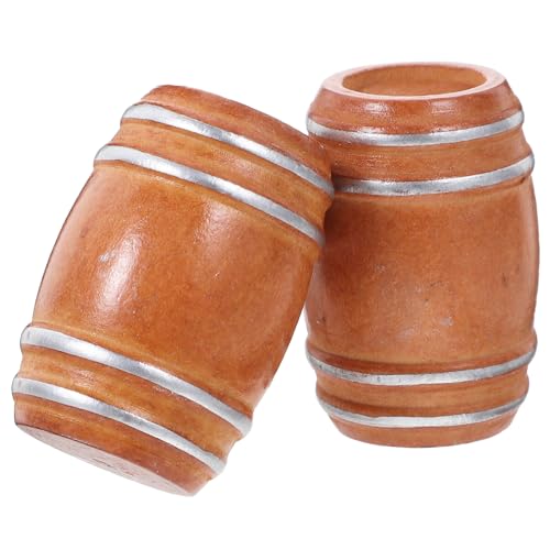Gogogmee 2 Stück Mini Holzfass Modell Handgefertigte Miniatur Bierfässer aus Hochwertigem Material DIY Puppenhaus Zubehör für Mini Szenen Dekoration Vintage Bar Requisiten für Sammler Gogogmee 2 Stück Mini Holzfass Modell Handgefertigte Miniatur Bierfässer aus Hochwertigem Material DIY Puppenhaus Zubehör für Mini Szenen Dekoration Vintage Bar Requisiten für Sammler von Gogogmee