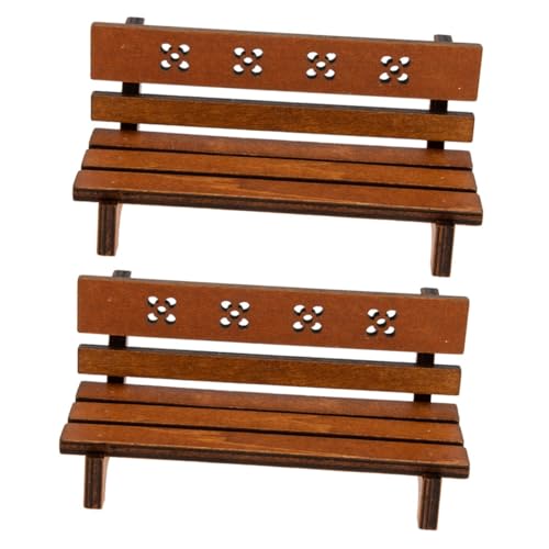 Gogogmee 2 Stück Miniatur Gartenbank Holz Miniaturmöbel Vintage Stil Gartenbank Dekoration für Puppenhaus Feengarten und Landschaftsmodell Leichte und Langlebige Sitzbank für Kreative Gogogmee 2 Stück Miniatur Gartenbank Holz Miniaturmöbel Vintage Stil Gartenbank Dekoration für Puppenhaus Feengarten und Landschaftsmodell Leichte und Langlebige Sitzbank für Kreative von Gogogmee