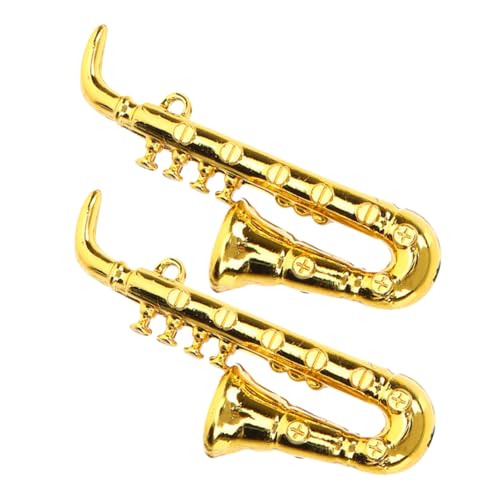 Gogogmee 2 Stück Miniatur Saxophon Teiliges Miniatur Musikinstrument Ornament für Puppenhaus Dekoration Realistisch Leicht Platzsparend für Innenbereich und Tischdekoration Gogogmee 2 Stück Miniatur Saxophon Teiliges Miniatur Musikinstrument Ornament für Puppenhaus Dekoration Realistisch Leicht Platzsparend für Innenbereich und Tischdekoration von Gogogmee