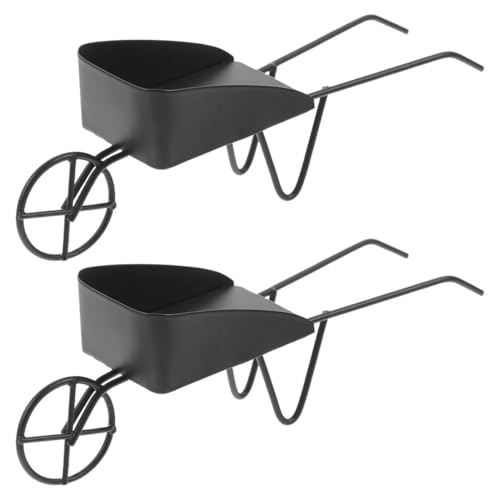 Gogogmee Miniatur-schubkarre Aus Metall Für Puppenhaus-Dekoration Vintage-mini-Wagen Spielzeug Für Szenenzubehör Mini-einkaufswagen Für Kleinkinder von Gogogmee