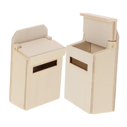 Gogogmee 2 Stück Miniatur-briefkasten, Mini- -briefkasten, Modell, Kleine DIY-möbelverzierung von Gogogmee