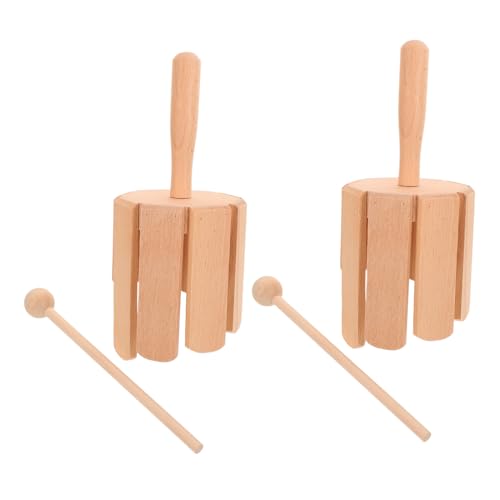 Gogogmee 2 Stück Montessori Babyspielzeug Kleinkindspielzeug Holz Musikinstrument Kinderspielzeug Holz Rhythmusinstrument Lernspielzeug Montessori Musikinstrumente Kinderspielzeug von Gogogmee