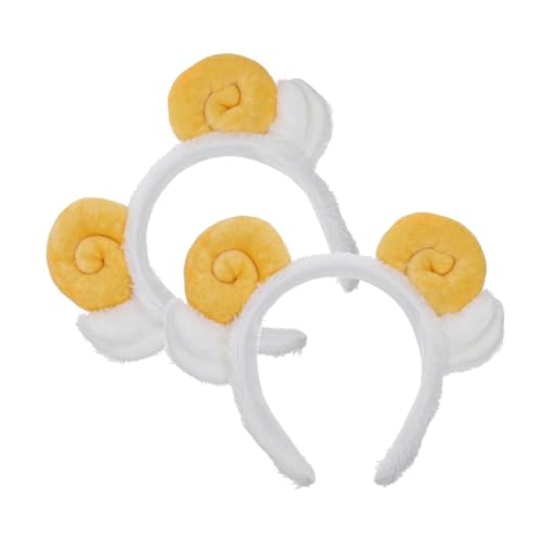 Gogogmee 2 Stück Niedliches Teiliges Schafhorn Stirnband Weiches Cartoon Haarband mit Tierohren für Mädchen Cosplay Make Up und Party Bequemer Sitz Gelbe Farbe Vielseitiges Accessoire Gogogmee 2 Stück Niedliches Teiliges Schafhorn Stirnband Weiches Cartoon Haarband mit Tierohren für Mädchen Cosplay Make Up und Party Bequemer Sitz Gelbe Farbe Vielseitiges Accessoire von Gogogmee