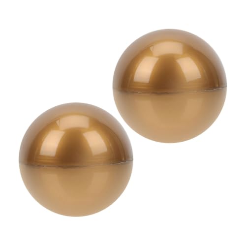 Gogogmee 2 Stück Öffbare Spielbälle Gold Kunststoff Raffle Drawing Balls für Party Firmenfeier Kindergarten und Fundraising von Gogogmee