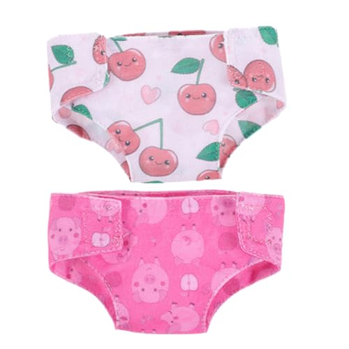 Gogogmee 2 Stück Puppenwindeln für Puppen Unterwäsche Puppenzubehör für Rollenspiele Waschbar und Wiederverwendbar mit Niedlichem Cartoon Muster für Kreative DIY Projekte Gogogmee 2 Stück Puppenwindeln für Puppen Unterwäsche Puppenzubehör für Rollenspiele Waschbar und Wiederverwendbar mit Niedlichem Cartoon Muster für Kreative DIY Projekte von Gogogmee