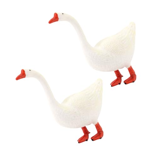 Gogogmee 2 Stück Realistische Gans-Statue, Gartengans-skulptur, Mini-tiermodelle, Dekorative Gans-Figur, Kunststoff-tierstatue Für Zuhause, Büro, Gans-Dekorationen Gogogmee 2 Stück Realistische Gans-Statue, Gartengans-skulptur, Mini-tiermodelle, Dekorative Gans-Figur, Kunststoff-tierstatue Für Zuhause, Büro, Gans-Dekorationen von Gogogmee