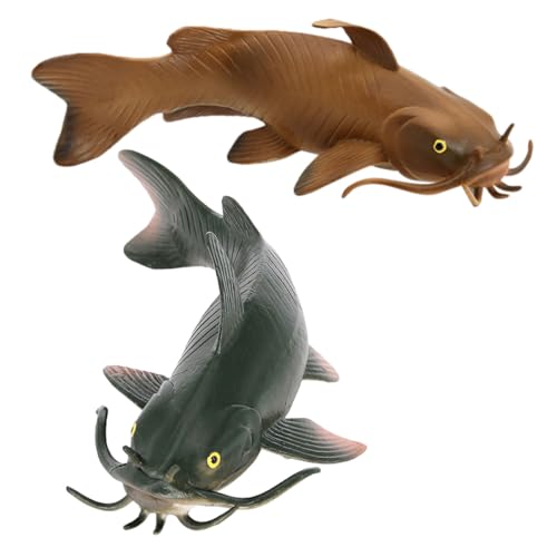 Gogogmee 2 Stück Realistische Kleine Fischfigur aus Kunststoff Detailgetreue Simulation als Deko und Lernspielzeug für Kinderpartys und Meeresmotive Verarbeitet für Sammler und Fotografie von Gogogmee
