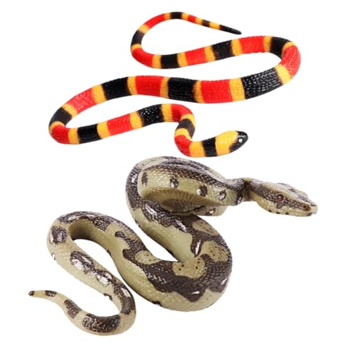 Gogogmee 2 Stück Realistisches Schlangenspielzeug Simulation Große Modell Plastik Schlangen Requisiten Halloween Streiche Spaß Gogogmee 2 Stück Realistisches Schlangenspielzeug Simulation Große Modell Plastik Schlangen Requisiten Halloween Streiche Spaß von Gogogmee