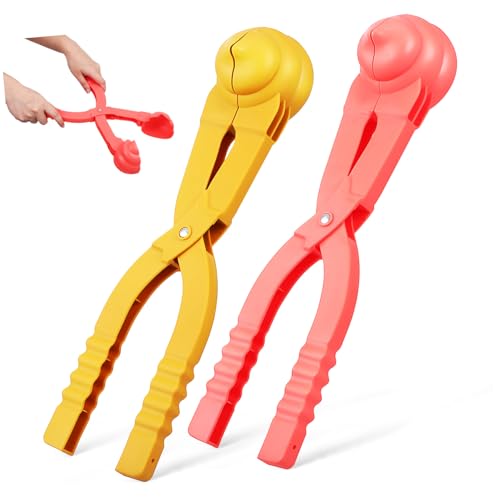 Gogogmee 2 Stück Schneeballmacher mit Langem Griff für Mehr Einfach zu Bedienen für Erwachsene Robuste Bauweise für Langlebigen Einsatz Zufällige Farbe von Gogogmee