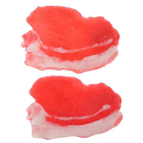 Gogogmee 2 Stück Simulation Schweinefleisch Modell Künstliche Lebensmittel Dekoration für Fotografie und Schrankdisplay als Haushaltsaccessoire oder Tischornament Gogogmee 2 Stück Simulation Schweinefleisch Modell Künstliche Lebensmittel Dekoration für Fotografie und Schrankdisplay als Haushaltsaccessoire oder Tischornament von Gogogmee