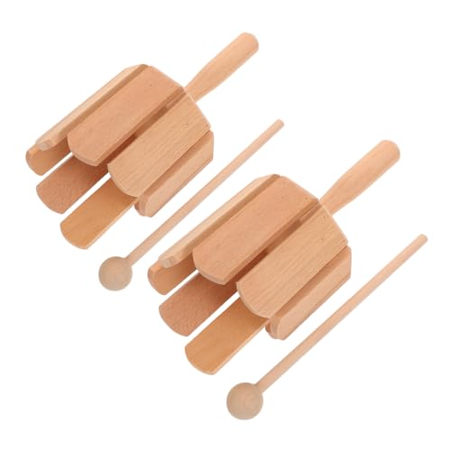 Gogogmee 2 Stück Spielzeuge Musikinstrumente Aus Holz Mit Orff Instrumenten Holzhammer Montessori Erziehung – Frühes Lernen Kleinkind Achttonmusik Für – Solide von Gogogmee