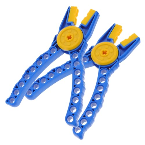 Gogogmee 2 Stück Teiliges Brick Separator mit Rutschfestem Griff Praktisches Werkzeug zum Zerlegen von Kleinen Bausteinen Multifunktionale Zange für Erwachsene Blau von Gogogmee