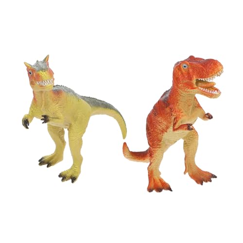 Gogogmee 2 Stück Teiliges Dinosaurier mit Realistischen Soundeffekten Kindersicheres Lernspielzeug Weiches Material für Jungen und Mädchen Pädagogisch Wertvolle Dinosaurier Deko von Gogogmee