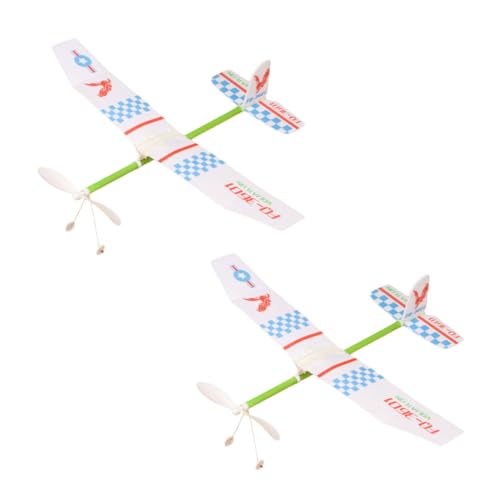 Gogogmee 2 Stück Teiliges Gummiband Antriebsflugzeug Modell Outdoor Segelflugzeug für DIY Flugzeug Bausatz Hand Auge Koordination Langlebig und Sicher Zufälliges Muster Gogogmee 2 Stück Teiliges Gummiband Antriebsflugzeug Modell Outdoor Segelflugzeug für DIY Flugzeug Bausatz Hand Auge Koordination Langlebig und Sicher Zufälliges Muster von Gogogmee