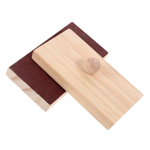 Gogogmee 2stücke Holz Schlaginstrumente Für Junge Mädchen Sandklötze Lernspielzeug Musikspielzeug Kastagnetten Kinderinstrumente Bildung Orff Instrumente Schlagspielzeug von Gogogmee