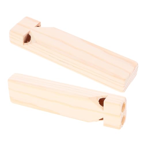 Gogogmee 2 Stück Teiliges Holzpfeifen Holzflöte DIY Musikspielzeug Robust Leicht für Kleinkinder zum Musizieren und Kreativen Orff Instrument für Ab Jahren von Gogogmee