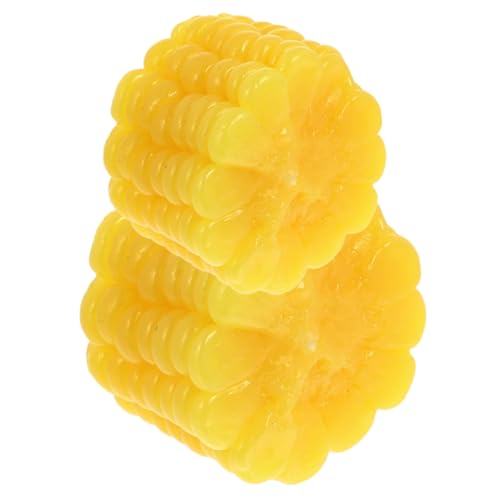 Gogogmee 2 Stück Teiliges Künstliche Maiskolben Scheiben Realistische PVC Simulation Gemüse Modell Lebensechte Deko für Foto Requisiten Laden und Heimdekoration Vielseitig Einsetzbar von Gogogmee