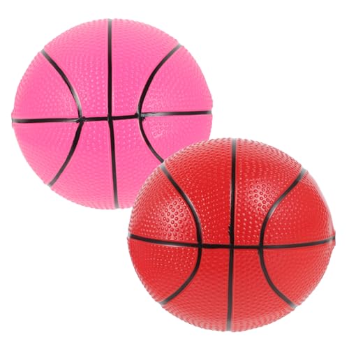 Gogogmee 2 Stück Teiliges Mini Basketball aus Robustem Kunststoff Flexibel und Elastisch für Kleinkinder Geschenkidee für Geburtstags Sportpartys Fördert Eltern Junge Zufällige Farbe von Gogogmee