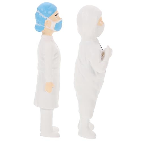 Gogogmee 2 Stück Teiliges Miniatur Arzt Figuren Lebensechte Simulation Feine Verarbeitung Dekorativ für Sandtisch Mikrolandschaft Architektureinsatz Geeignet für Modellbau Gogogmee 2 Stück Teiliges Miniatur Arzt Figuren Lebensechte Simulation Feine Verarbeitung Dekorativ für Sandtisch Mikrolandschaft Architektureinsatz Geeignet für Modellbau von Gogogmee
